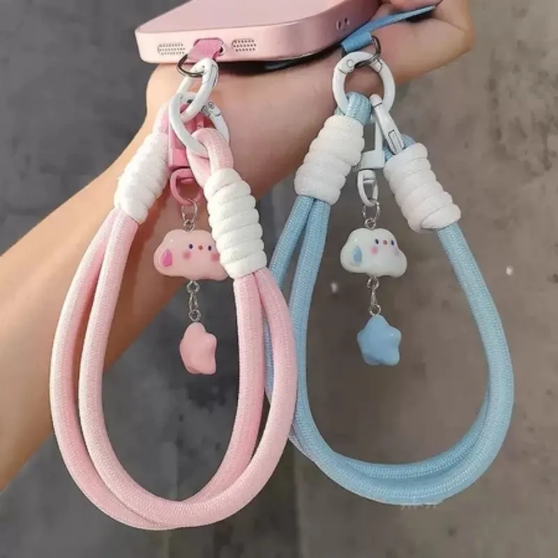 Tali Gantungan HP Universal | Liontin Bintang & Awan Putih yang Lucu | Pakai di Casing Ponsel  B112