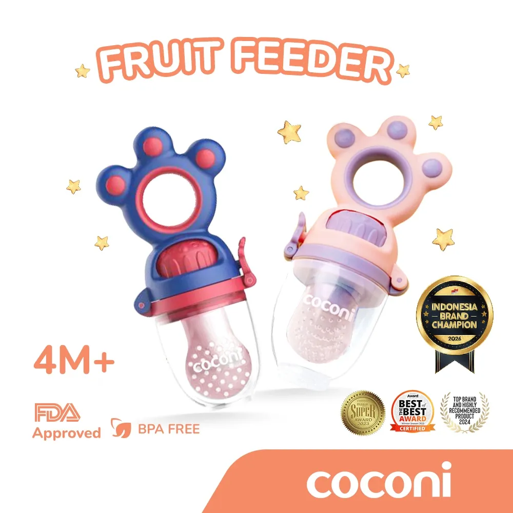COCONI Baby Twist Food/Fruit Feeder | Dot Empeng Buah Bayi | Teether Mash Teething