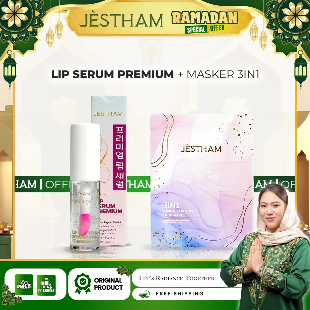 Jestham Lip Serum Premium + Masker 3in1