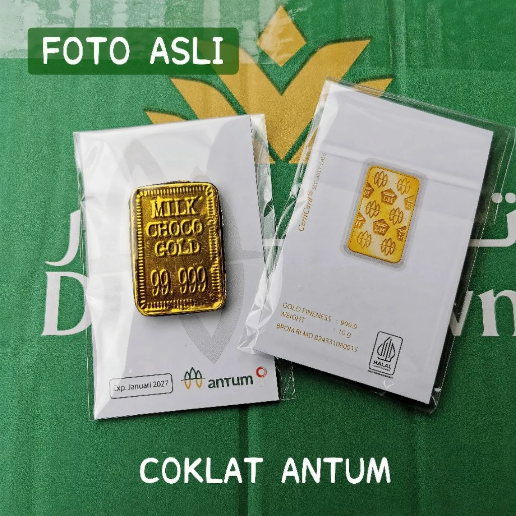 Mini Gift Coklat Antum Emas Batangan Hadiah Lucu Unik