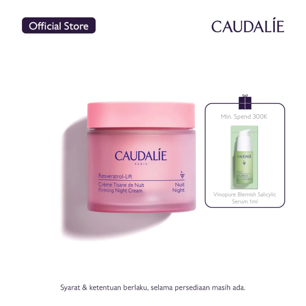 Caudalie Resveratrol-lift Night Cream 50ml | Krim Malam Anti Aging