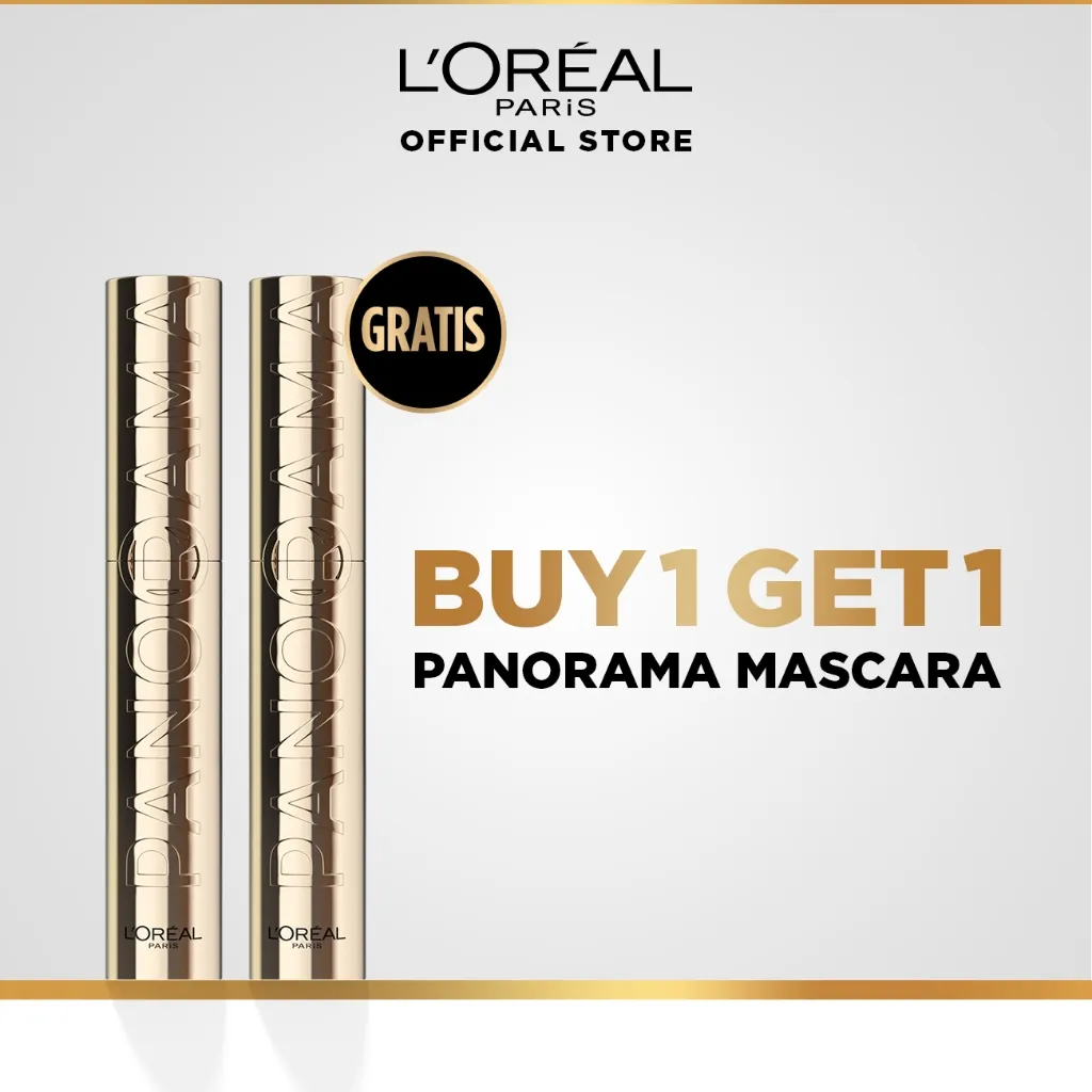 [BUY 1 GET 1] MAKEUP PRODUCT FREE PANORAMA MASCARA | L'Oréal Paris Infallible 24h Fresh Wear Powder Foundation High Coverage, Fresh and Matte Finish Makeup - 9gr
