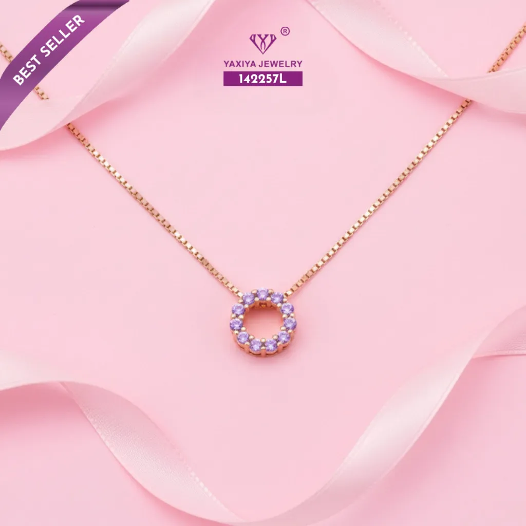 Yaxiya Liontin Wanita Motif Ring Perhiasan 18k 072