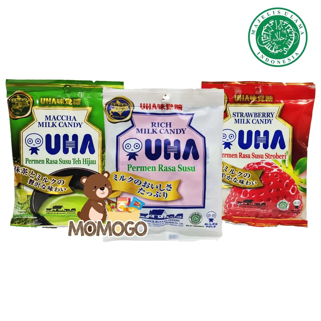 UHA MILK STRAWBERRY / MACCHA / RICH MILK PERMEN SUSU JEPANG