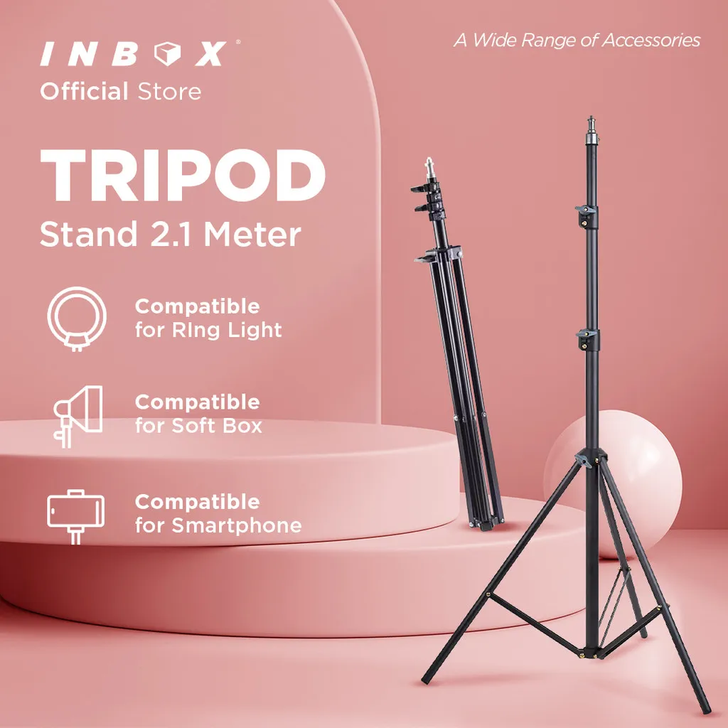Tripod 2,1 Meter - untuk Kamera, Handphone dan Ringlight