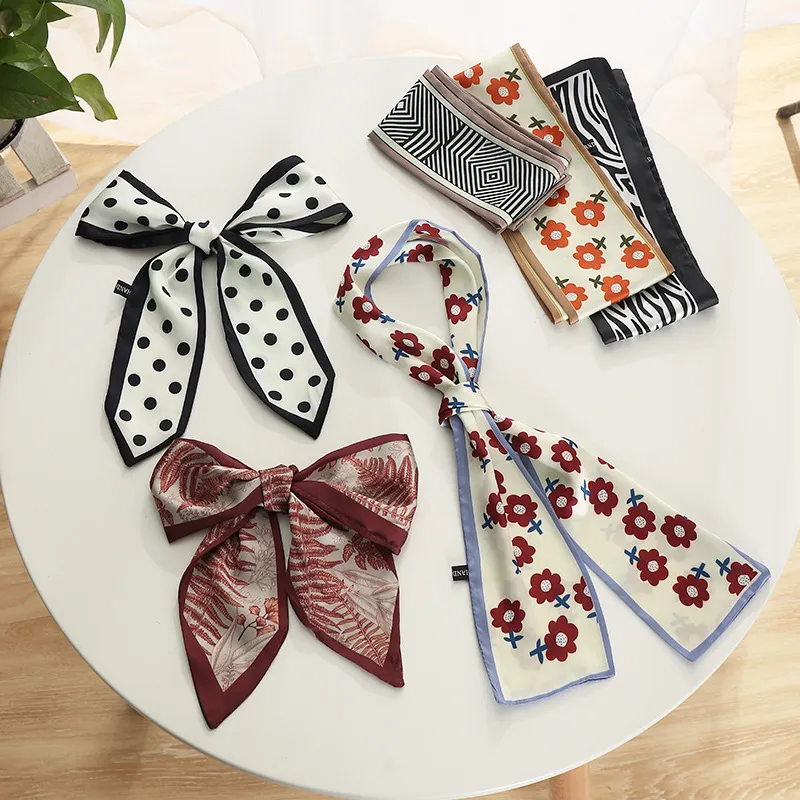 Scraft Syal Wanita Silk Satin Kecil Multifungsi Aksesoris Tas Ikat Rambut Wanita Korean Style Leher Bandana Aesthetic Chikoisme NR
