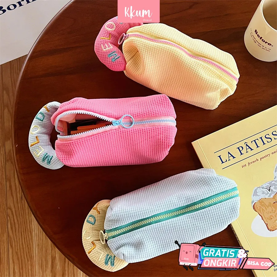 Makeup travel pouch pastel/ Tempat pensil korean cute aesthetic