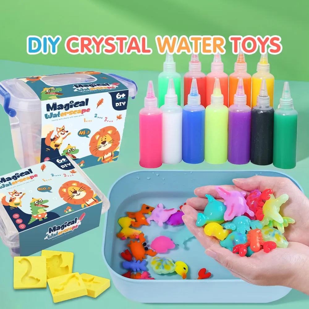 AIKOKY Mainan Magical Waterscape DIY Ikan Mas Kecil Kreatif Mainan Jelly Edukasi