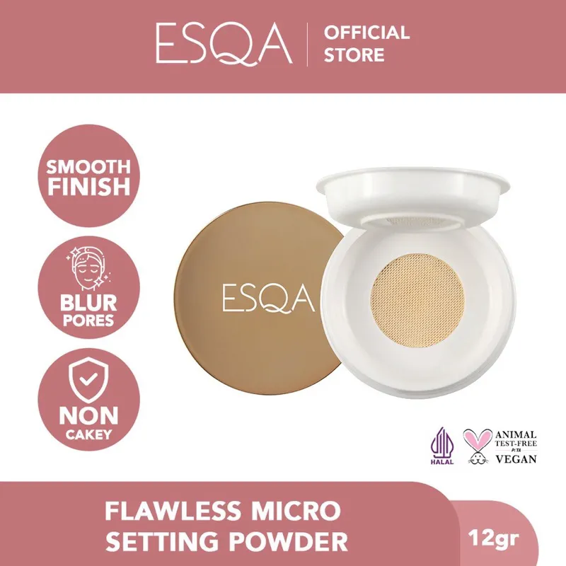 [READY] Esqa Flawless Micro Setting Powder Translucent Caramel Vanilla Custard 12gr