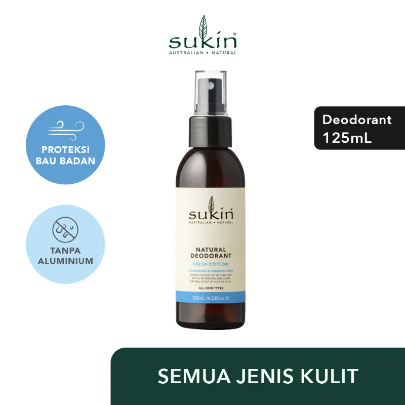 Sukin Natural Deodorant Fresh Cotton, Size - 125 ml