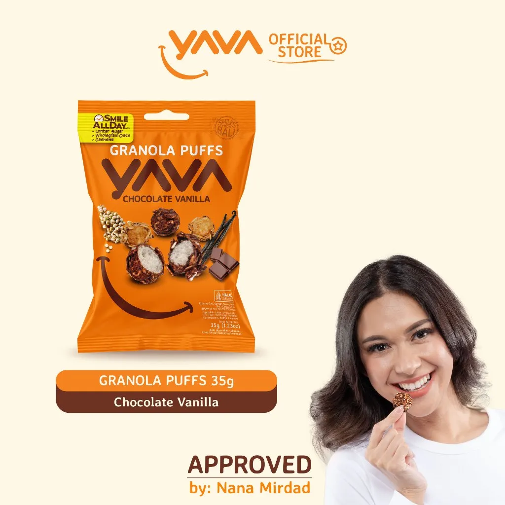 YAVA Granola Puffs Chocolate Vanilla 35g