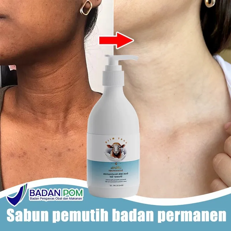 [BPOM] DODOYURI Sabun pemutih badan Sabun susu kambing Sabun whitening 300ml Sabun pemutih kulit Sabun mandi pemutih Sabun memutihkan Sabun badan pemutih Sabun pemutih badan bpom Sabun memutihkan kulit