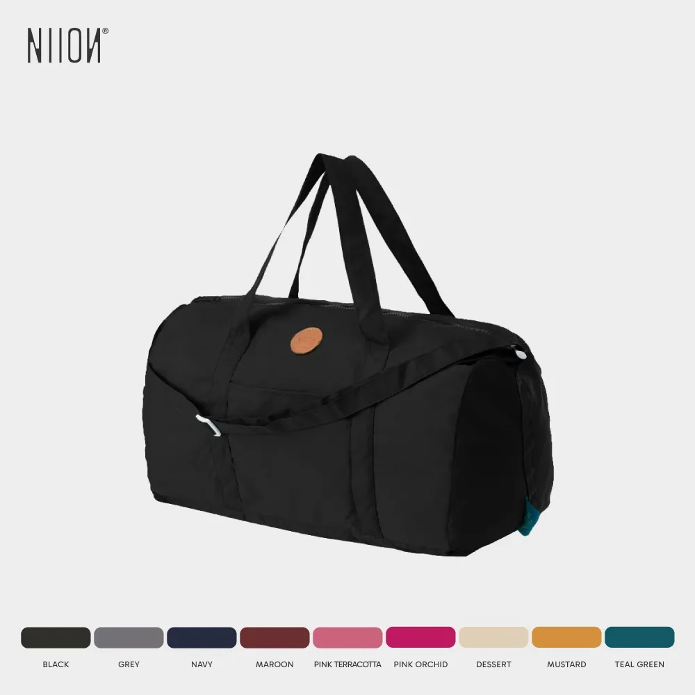 Niion Duffle Sling Bag Foldable / Tas Olah Raga Fitness Travelling Lipat