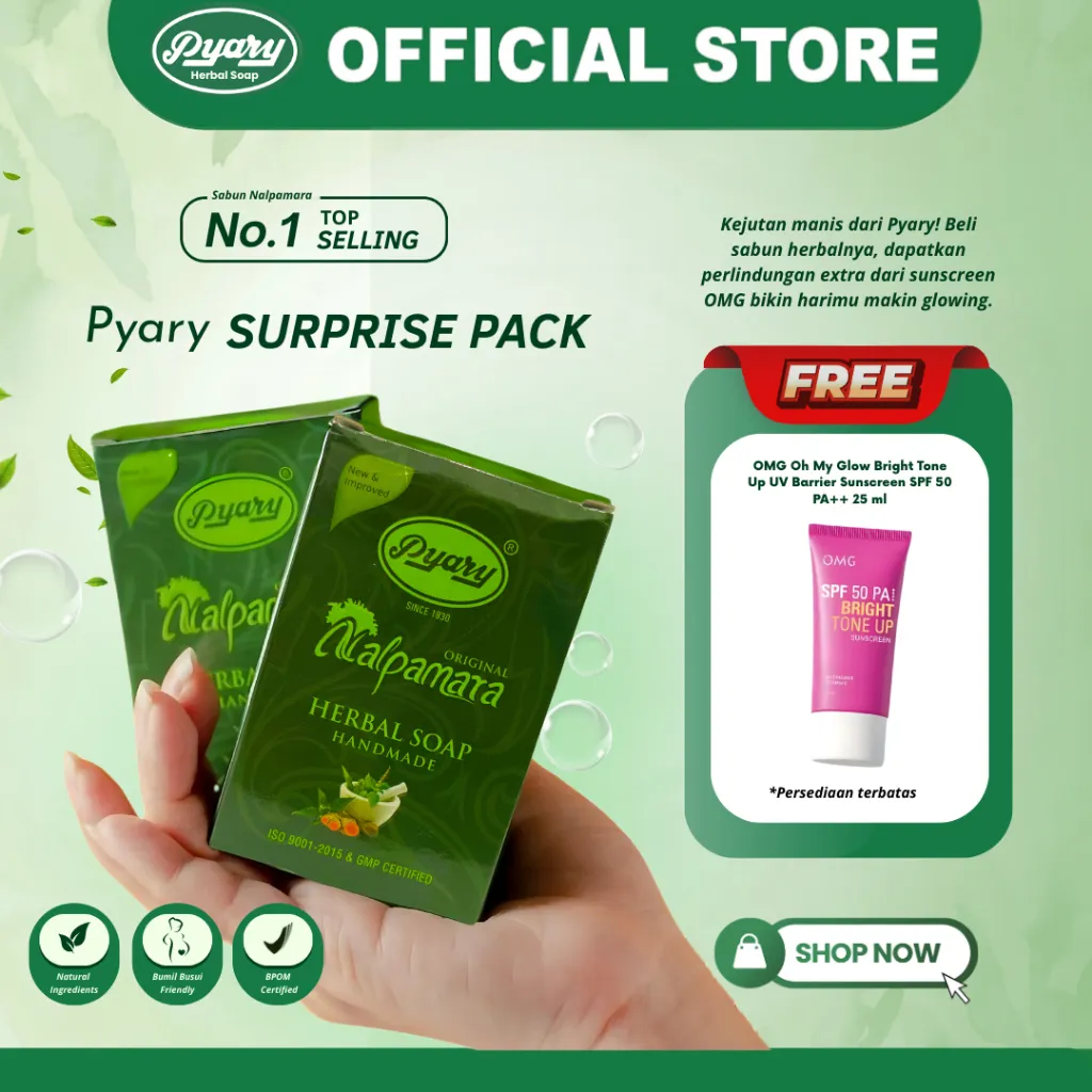 [ BUNDLING PACK ] PYARY  2 Pcs Sabun Nalpamara Original BPOM - Paket Hemat PRG