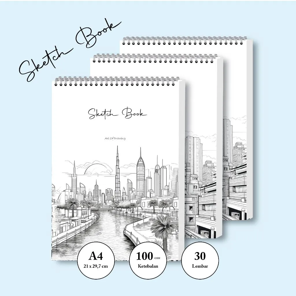 INT Kreasi Buku Gambar & Sketsa Size A4 A5 Vertikal 60 halaman
