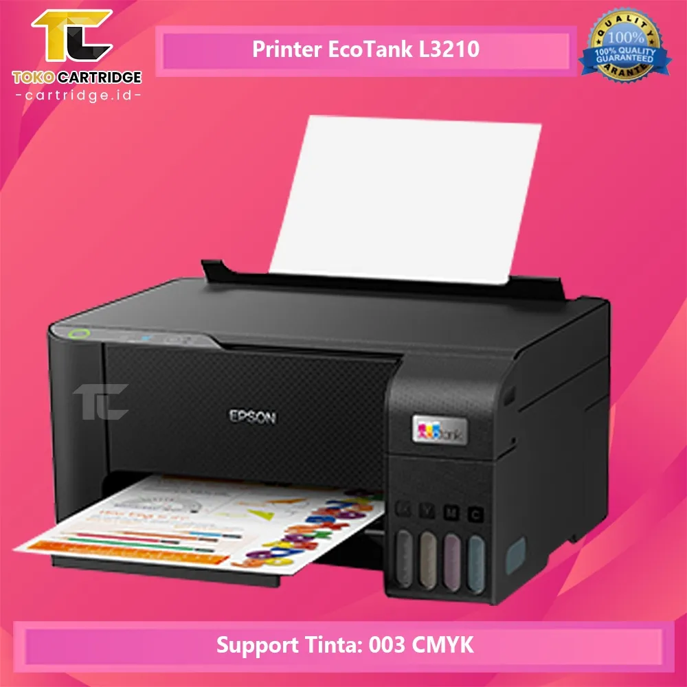 Printer L3210 L3211 L3216  All-in-One (Print - Scan - Copy), L121  PrintOnly Pengganti L360 L3110 Multifungsi Photo Warna Foto Tinta Compatible For Epson
