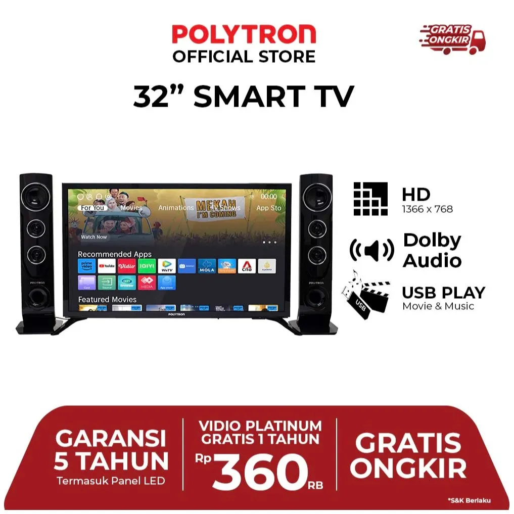 POLYTRON Smart TV 32 inch PLD 32TC1865