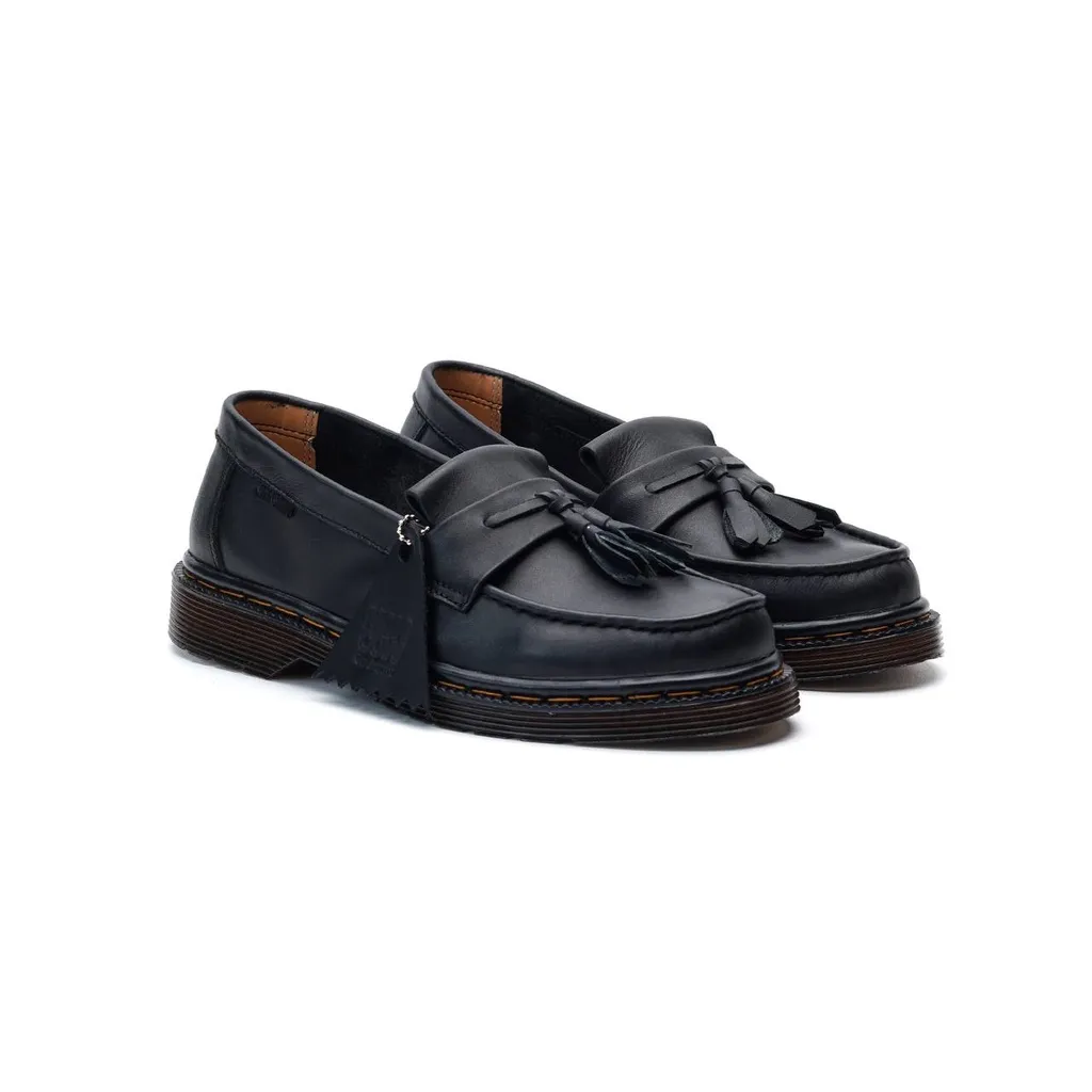 Mancow Loafer Hitam Sepatu Formal Pria Wanita Original Kulit Asli