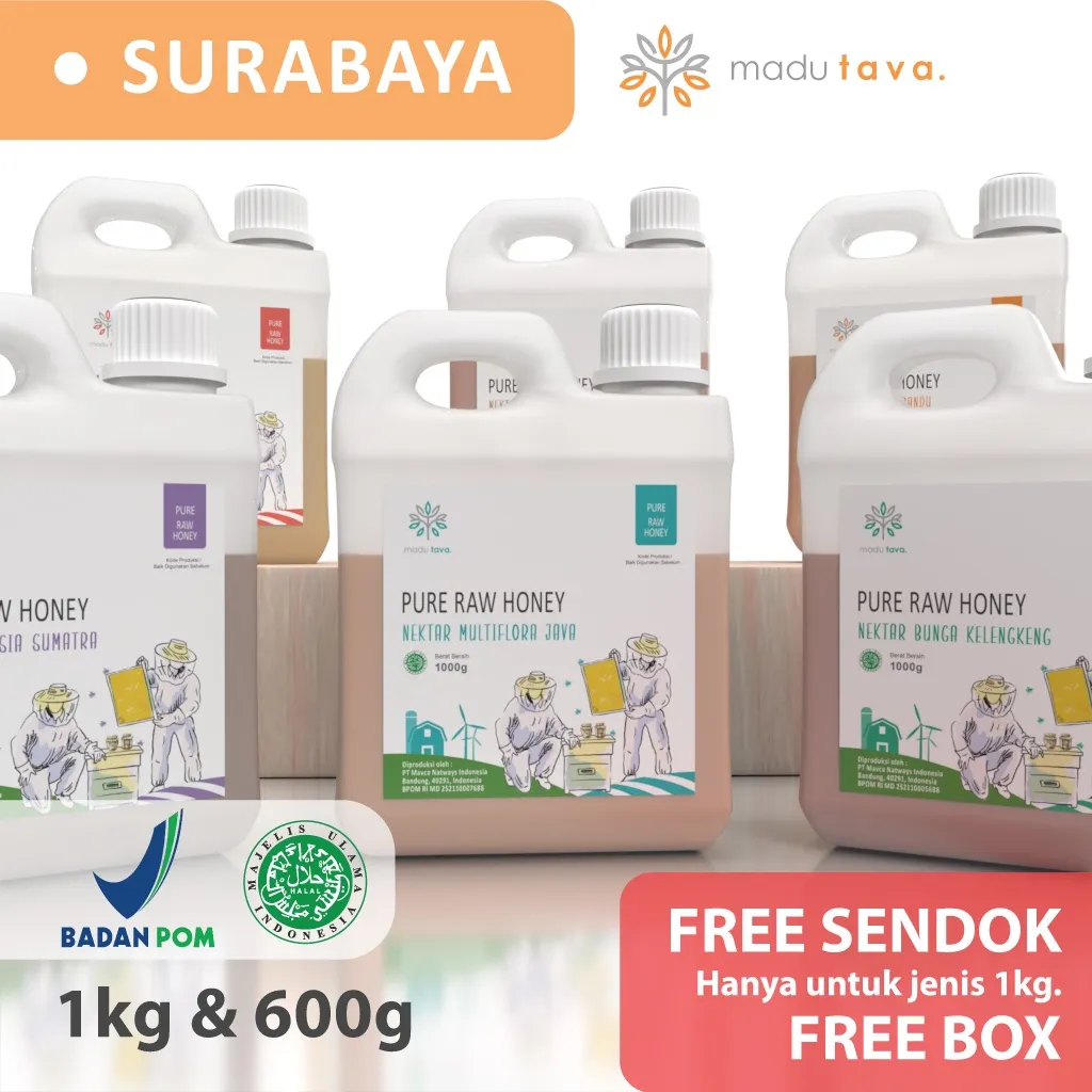 Madu Asli Murni Tava Grade A Variant Nektar 100% Alami Pure Natural Raw Honey