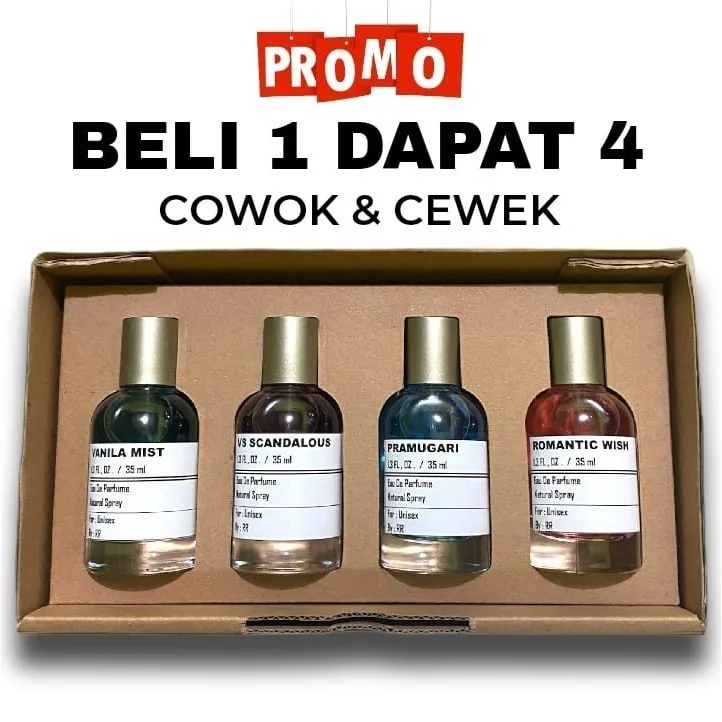 Beli 1 Dapat 4 Parfum Cewek Dan Cowok Tahan Lama