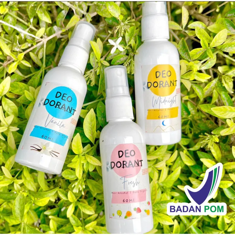 BPOM Deodorant Tawas Spray 60ML Herbal Alami Termurah Parfum