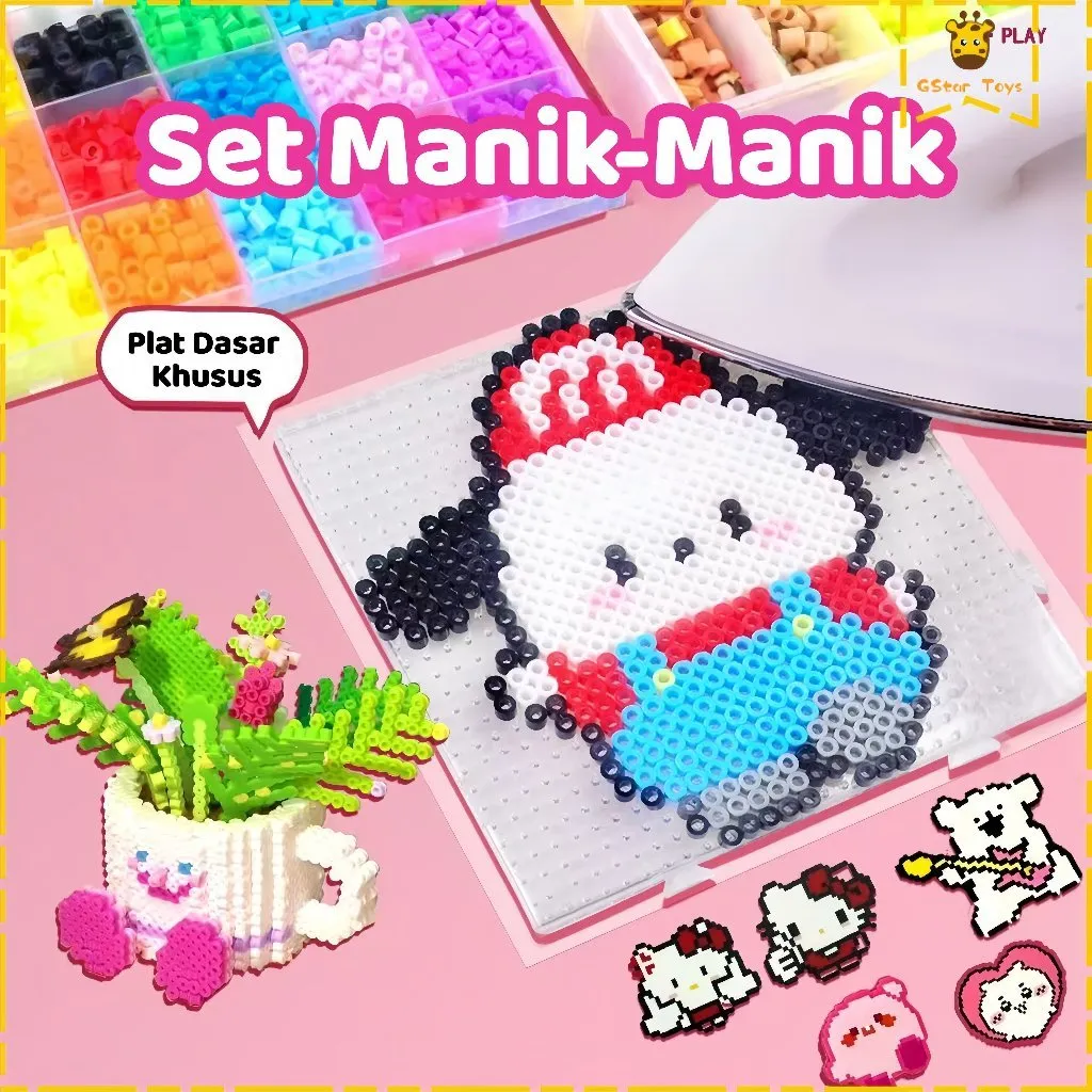Gstar Mainan Manik-Manik 3D Mewah DIY Bead untuk Anak Perempuan Interaktif,72 Warna Eksklusif Manik-Manik Perler 12000-36000 Untuk Membuat Seni Piksel Kreatif Hadiah Diy Terbaik Untuk Anak-Anak
