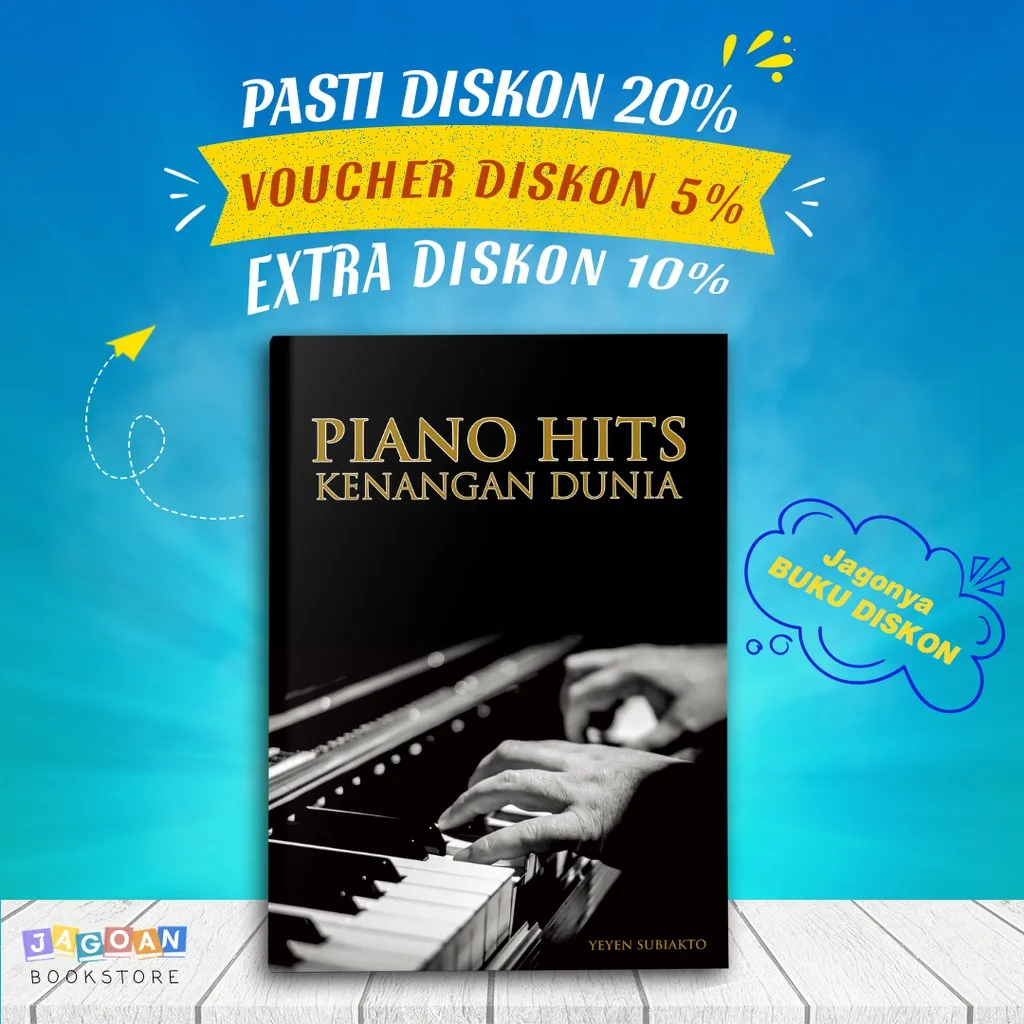 Buku Musik & Lagu Piano Hits Kenangan Dunia