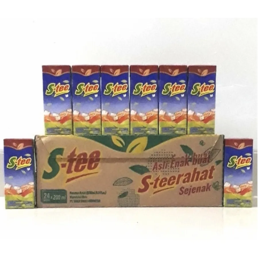 [GROSIR!!] Stee Kotak 200ml 1 DUS isi 24 PCS - es teh nikmat segar mantap grosir termurah diskon puasa lebaran
