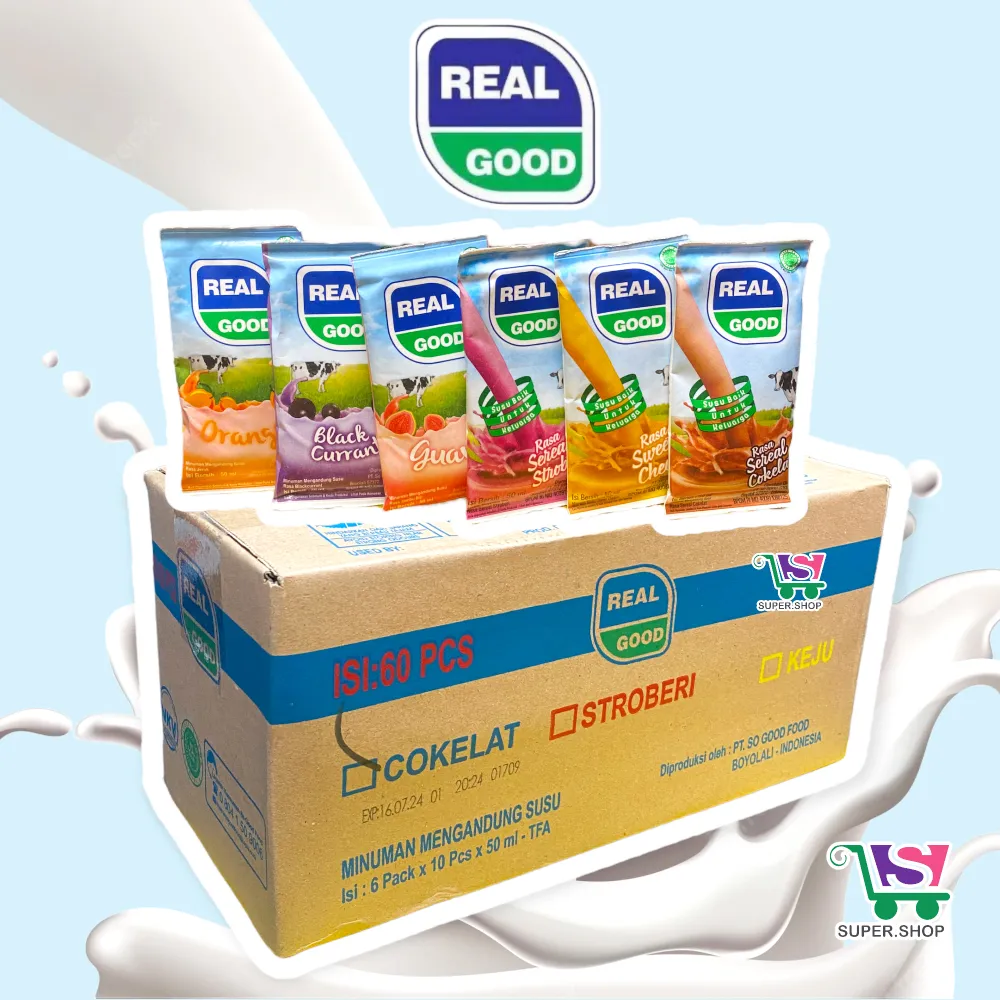 Real Good Mini Susu UHT DUS BESAR (isi 60 pcs)