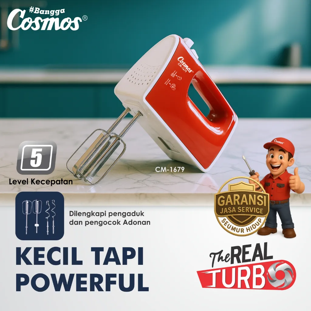 Cosmos Hand Mixer Real Turbo CM-1679