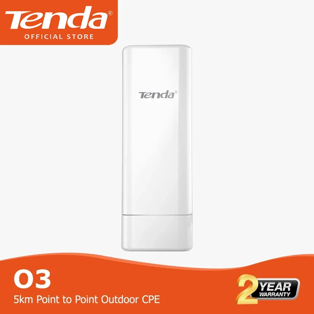 Tenda O3 5km Outdoor CPE AP Router Mode 2.4GHz 150Mbps Point to Point Bridge WAN Access