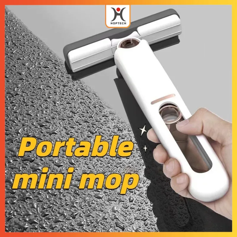 Hoptech - Alat Pel Mini Lipat Alat Pembersih Kaca Mini Portable Folding Mop