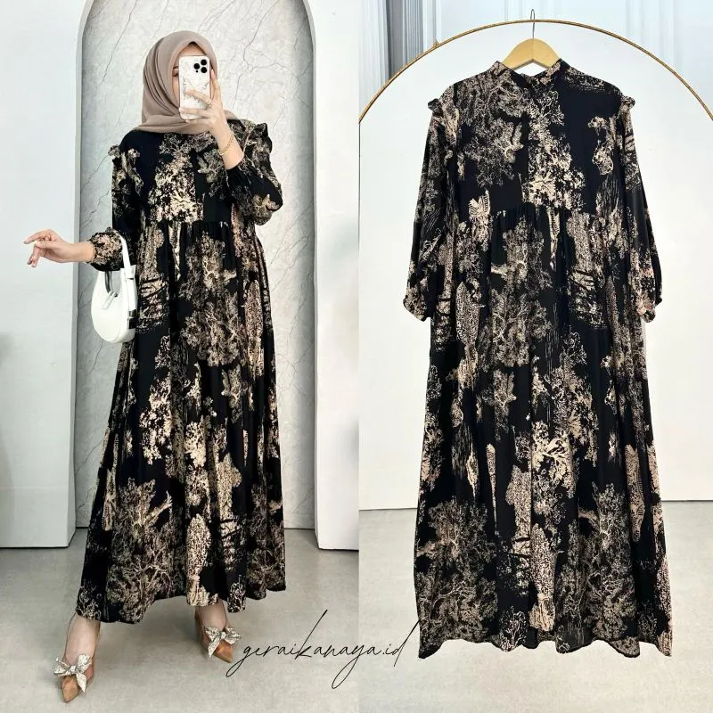 MIDI DRES RAYON PREMIUM GAMIS BUSUI GAMIS BUMIL