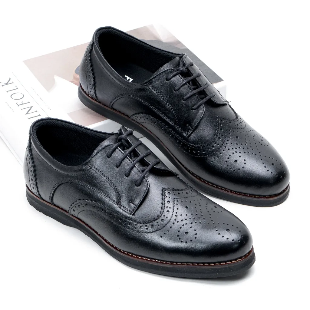 Sepatu Pantofel Pria Formal Oxford Kulit Asli Original Fordza D332