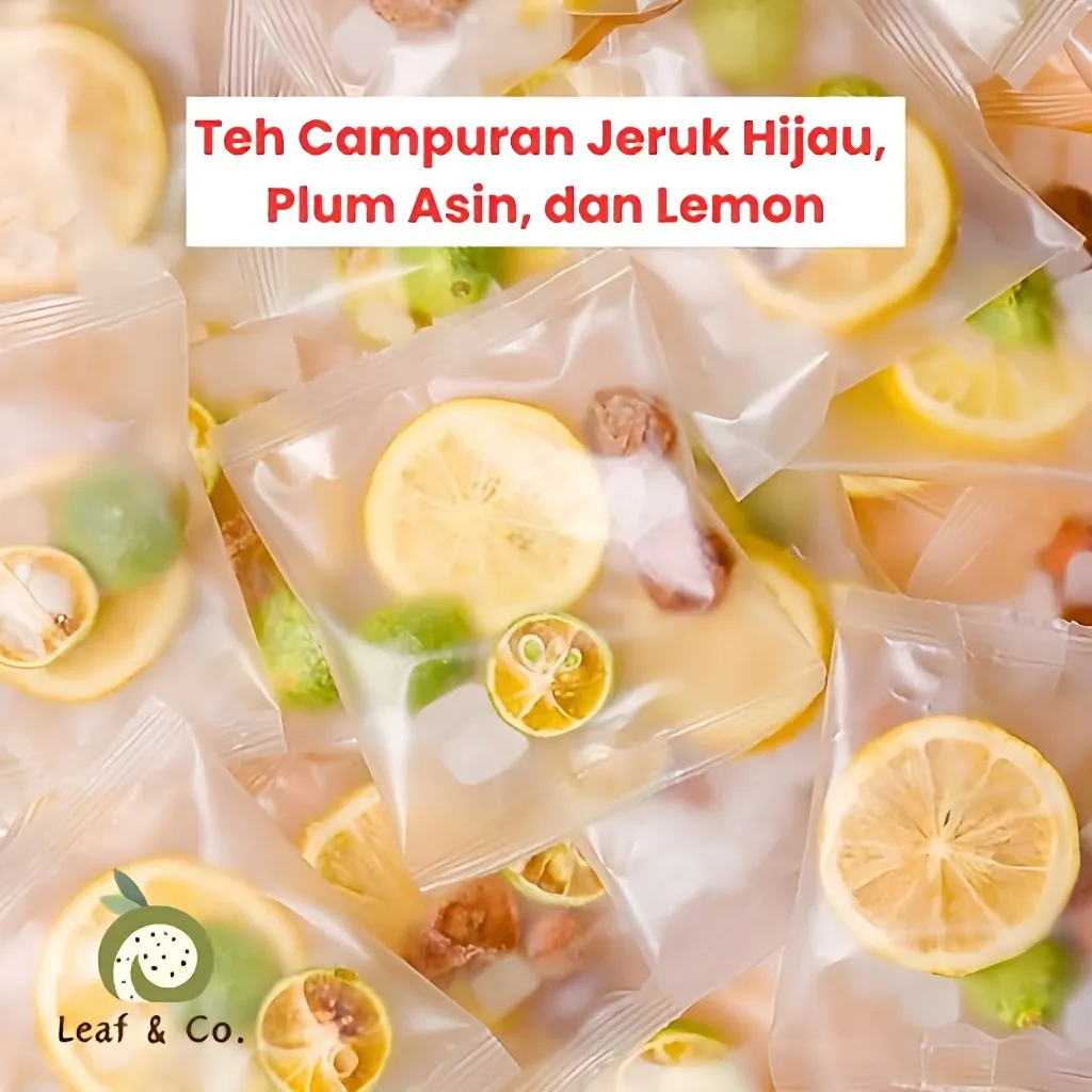 Teh Buah Campuran Jeruk Hijau, Plum Asin, dan Lemon / Green Citrus Plum Lemon Fruit Tea Vitamin C
