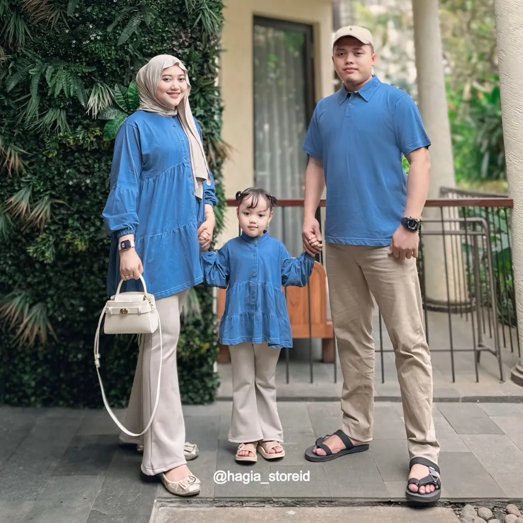 (DIKIRIM SETELAH LEBARAN) LAURA COUPLE - Couple Keluarga Set Couple Family ( Harga Satuan Dijual Terpisah) By Hagia Store