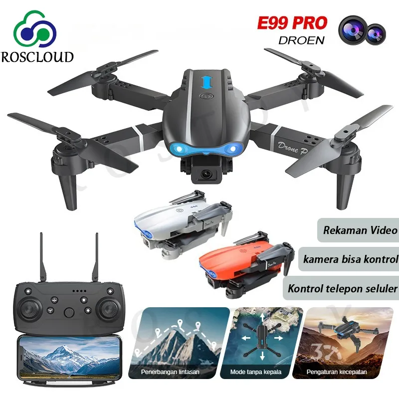 E99 Drone, Bisa COD /Battery Combination Set/Drone Quadcopter Remote Control Kamera