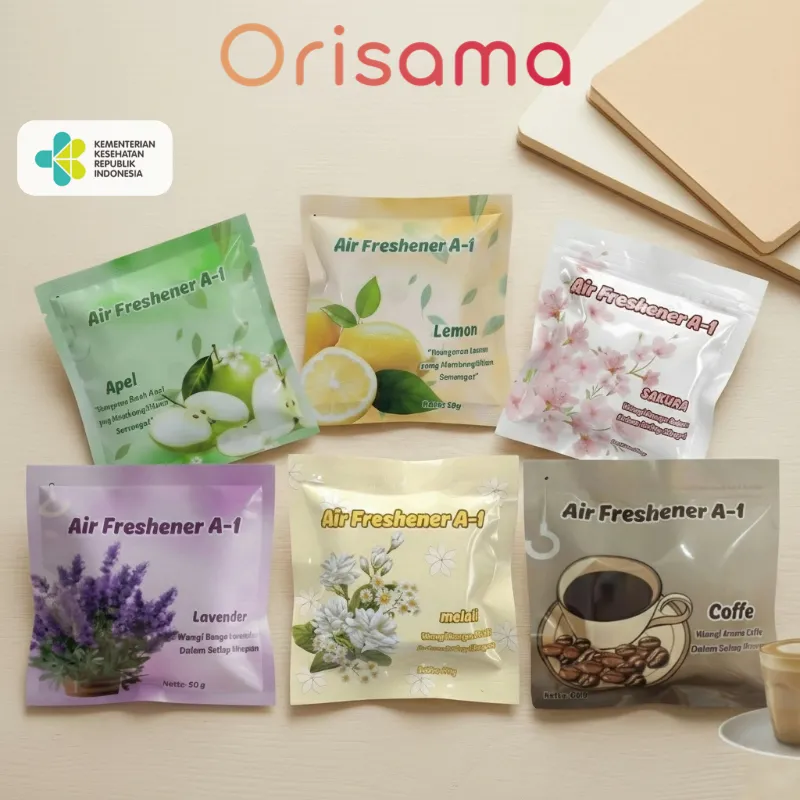 Pengharum Ruangan Gantung Sachet A-1 | Parfum Mobil & Lemari | Aromaterapi Gantung 50g