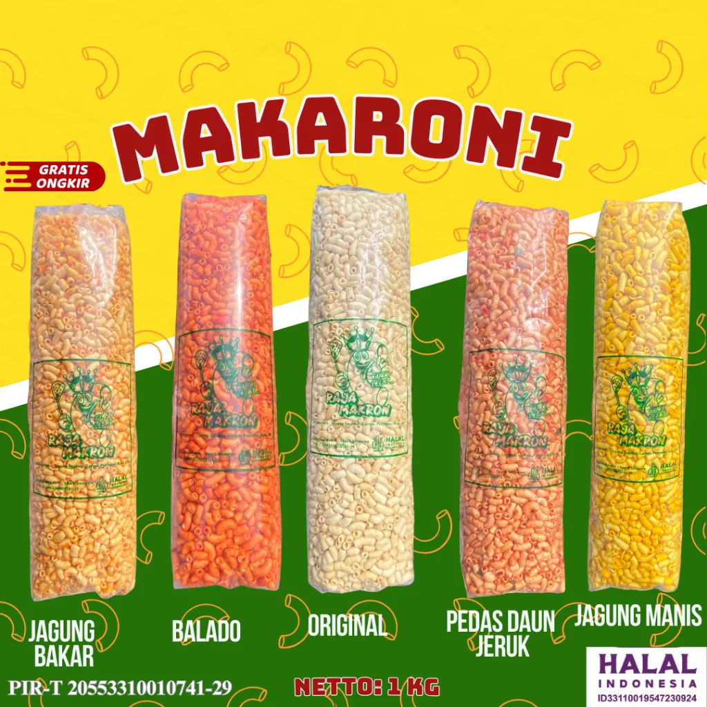 1 BAL MAKARONI KRESS BANTAT 4 VARIAN RASA 1KG