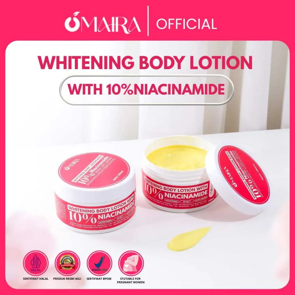 Omaira - WHITENING Body Lotion 10% Niacinamide + Uv filter - 250ml