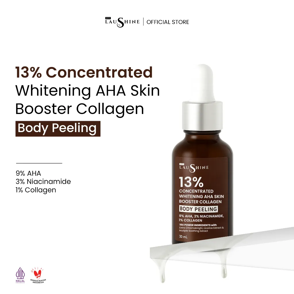 Laushine - Skin Booster Body Peeling 13% Concentrated - Exfoliasi kulit tubuh