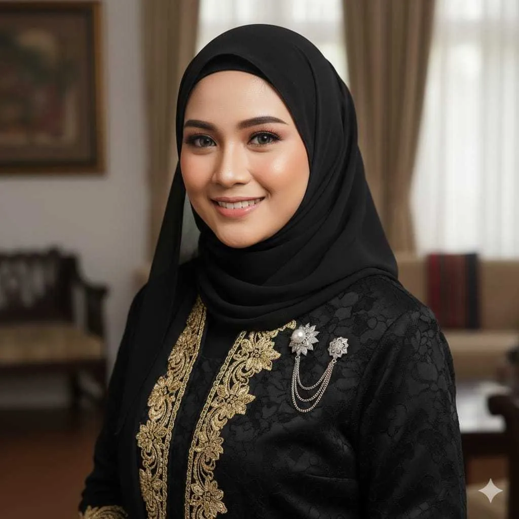 Bros Melayu Viral/Bros Rantai Kebaya/Bros Dada Hijab Mewah/Bros Aksesoris Jilbab