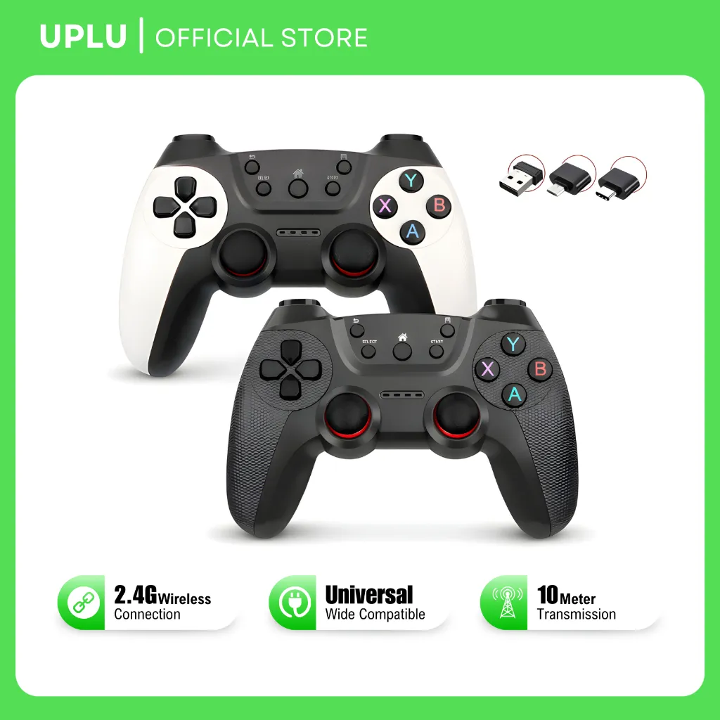 UPLU Gamepad Wireless Android 2.4G Joystick Gaming Game Pad Controller Windows PC/Laptop/Handphone