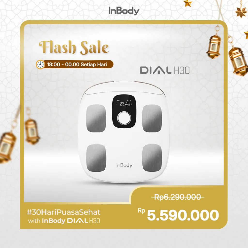 InBody Dial H30 - Timbangan Digital Muscle Fat Analysis - Whole Body Composition Smart Scale - BMI, Lemak Visceral, PBF, Obesitas.