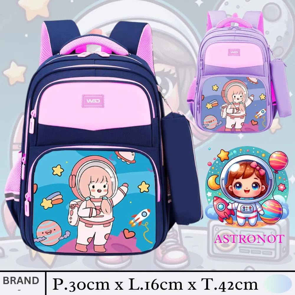 SMARTGIRL TAS RANSEL ANAK SEKOLAH IMPORT SD 00015-00016 / TAS SEKOLAH ANAK LAKI LAKI ASTRONOT