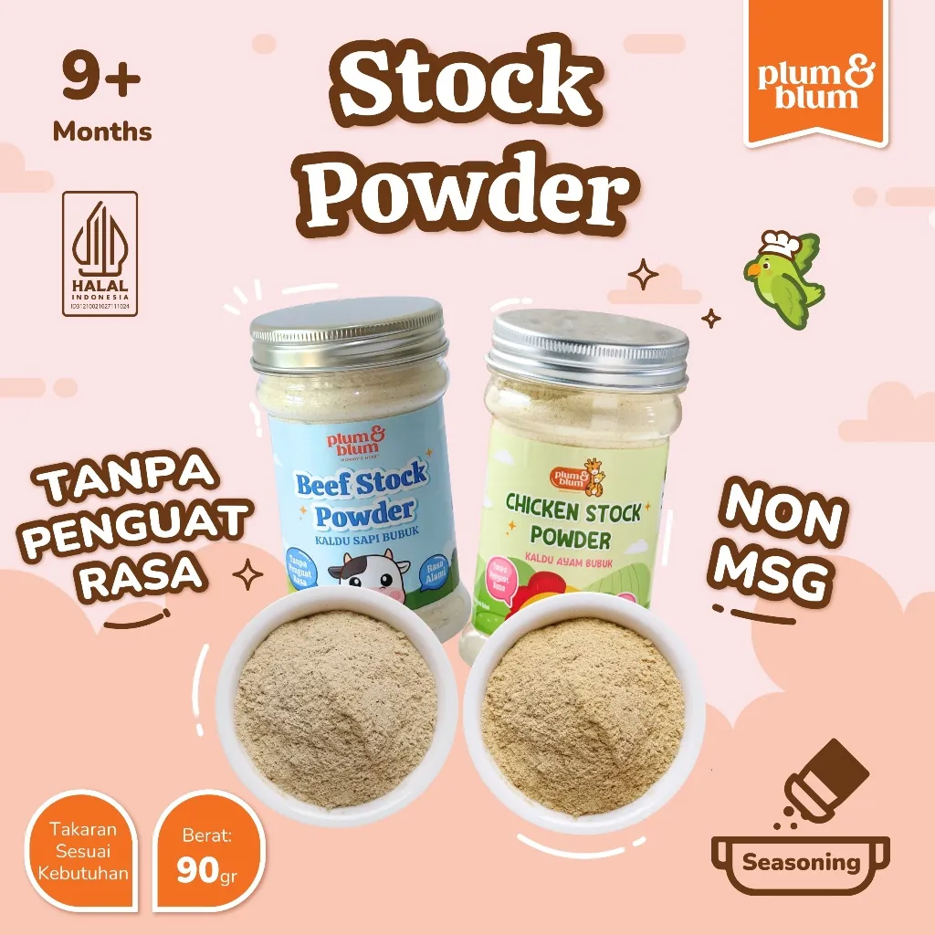 Plum & Blum Kaldu Mpasi Kaldu Sapi Kaldu Ayam Kaldu Jamur - 100 gram