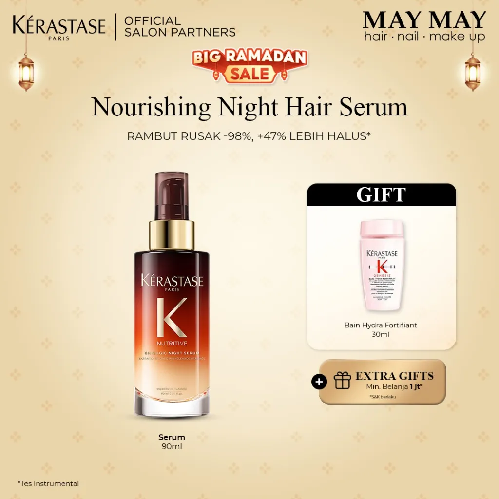 KERASTASE 8H MAGIC NIGHT SERUM 90 ML Serum Rambut Malam Hari