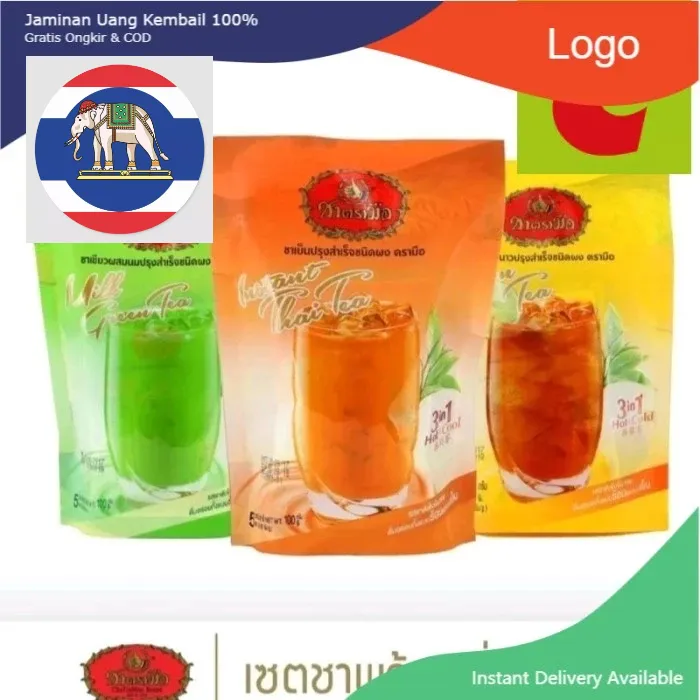 original halal 3 in 1 milk tea powder chatramue thailand snack