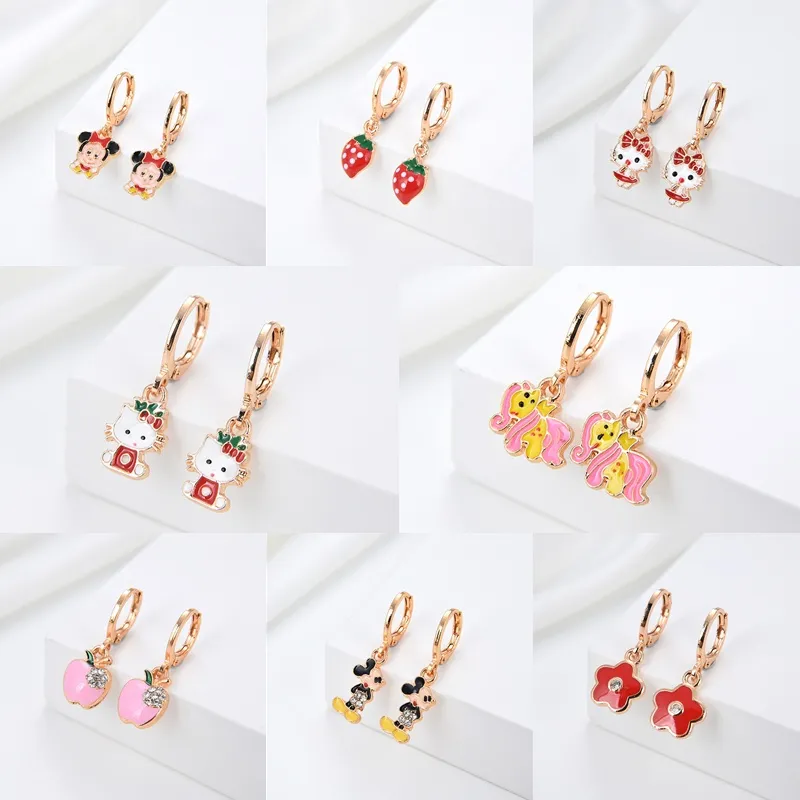 HYL JEWELRY cod Anting Titanium anak anak Anting wanita model korea terbaru bentuk lucu imut bagus cocok untuk anak dan dewasa 08e