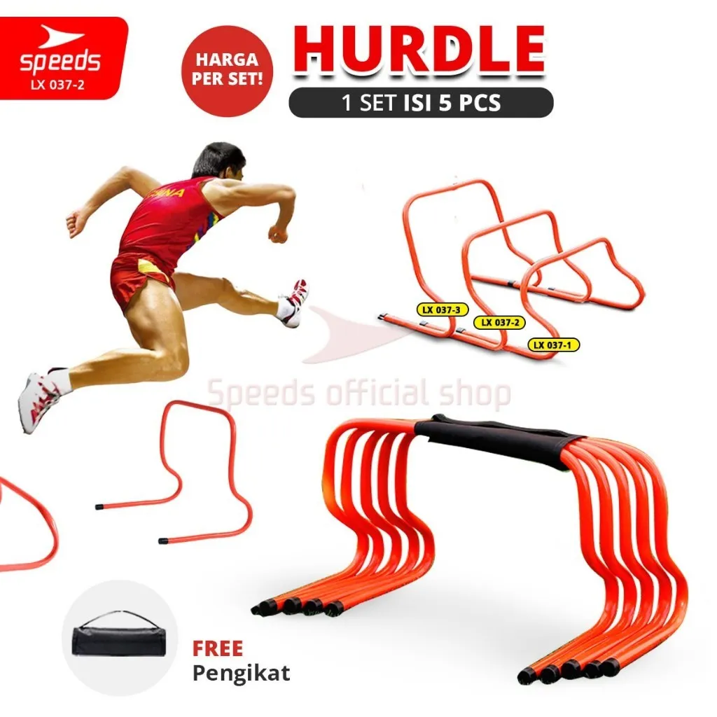SPEEDS Hurdle Alat Melatih Reflek Dan Lompatan Alat Latih Sepak Bola Atlit Traning 037-2